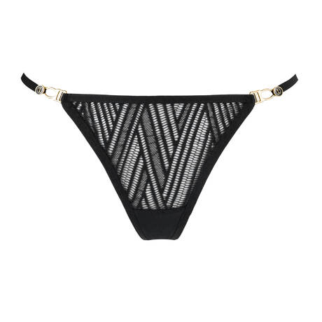 ATELIER AMOUR String zum Öffnen aus Spitze Clair Obscur Schwarz