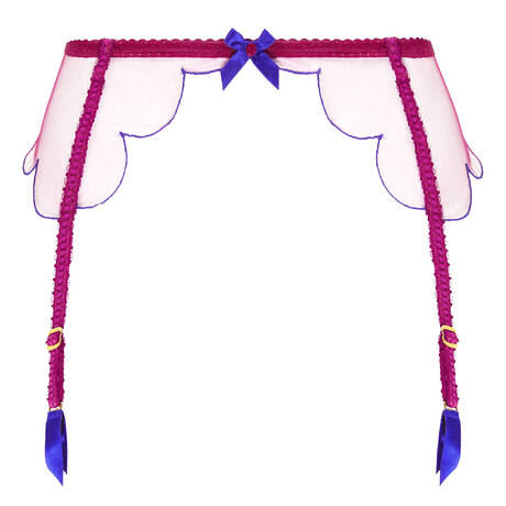 AGENT PROVOCATEUR Porte-jarretelles Lorna Dark Pink&Cobalt
