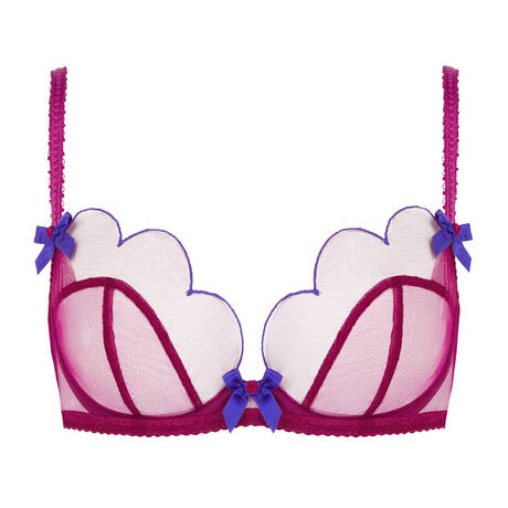 AGENT PROVOCATEUR Soutien-gorge corbeille Lorna Dark Pink&Cobalt