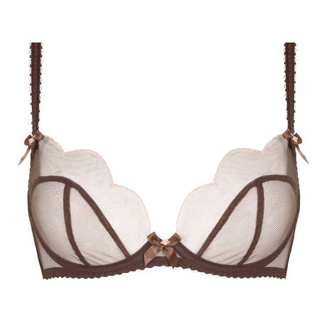 AGENT PROVOCATEUR Halbschalen-BH Lorna Brown/Peach