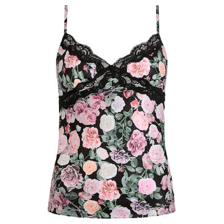 CHANTELLE Satin Camisole Pulp Gloss Dark Bouquet