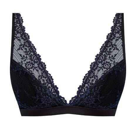 WACOAL Soutien-gorge triangle en dentelle Embrace Lace Black/Night Sky