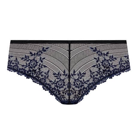 WACOAL Tanga lace Embrace Lace Black/Night Sky
