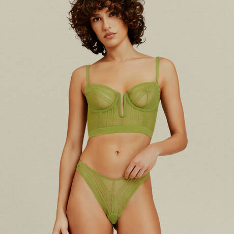 Ensemble 2 pièces LIVY Glitch Bright Green