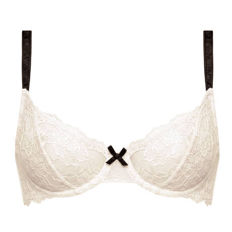 FLEUR DU MAL Soutien-gorge corbeille en dentelle Bianca Lace Linen Beige