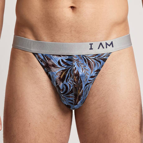 IMPETUS Lyocell Men's thong I AM Nocturnia Blue/Brown