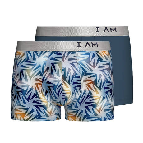 IMPETUS Lyocell 2-pack men's boxer briefs I AM Tropic Blue/Orange