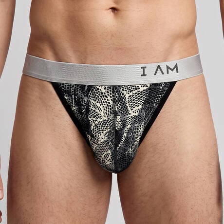 IMPETUS Herren-String aus lyocell I AM Nightfade Grey/Black