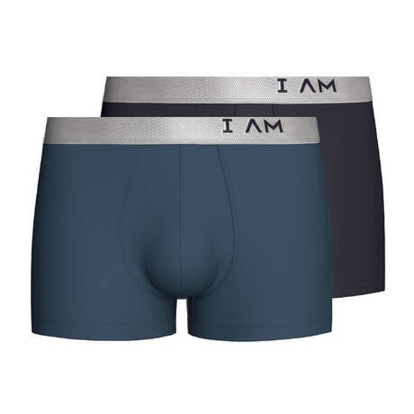 IMPETUS Lyocell 2-pack men's boxer briefs I AM Zuno Bleu + Navy