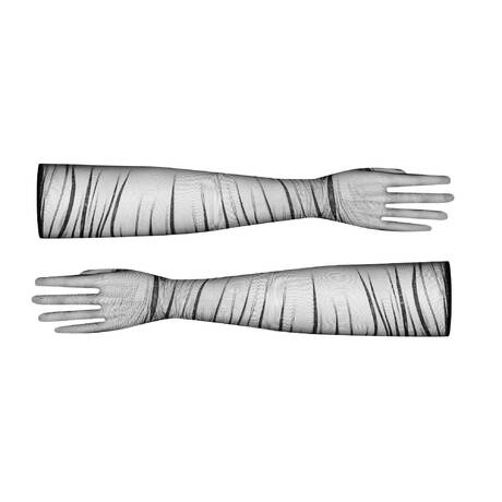 SCANDALE Opera gloves Nuit Fauve Black
