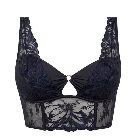 CHANTELLE Longline-BH aus Spitze Illusion Crepuscular Black