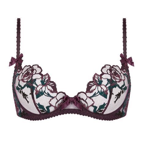 AGENT PROVOCATEUR Demi-cup bra Callypso Plum & Green