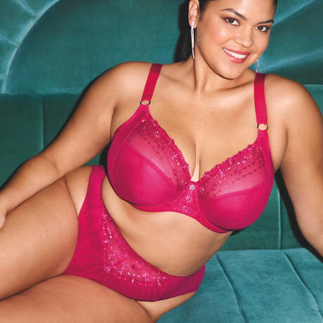 2 pieces set ELOMI Matilda Hot Pink