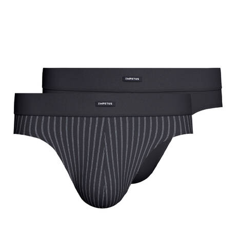 IMPETUS Pack de 2 slips homme en coton Cotton Stretch Comfort Navy Blue
