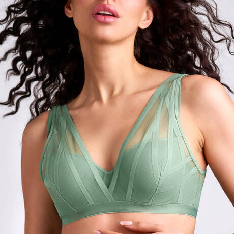 MARLIES DEKKERS Balconette-BH The Illusionist Transparent Light Green