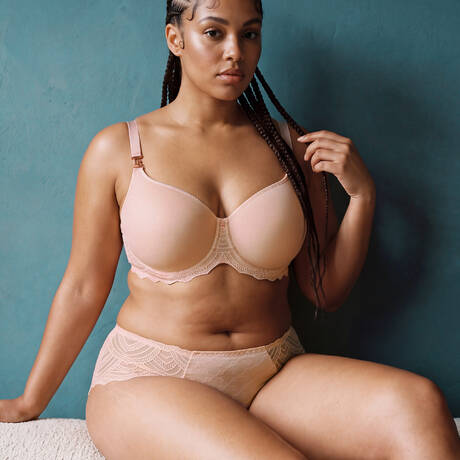 2 pieces set LOUISA BRACQ Jeanne Nude Rose