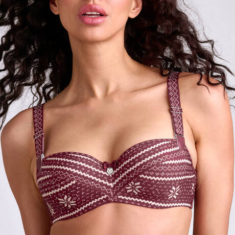MARLIES DEKKERS Soutien-gorge balconnet Polaris Cabernet Red/Ivory