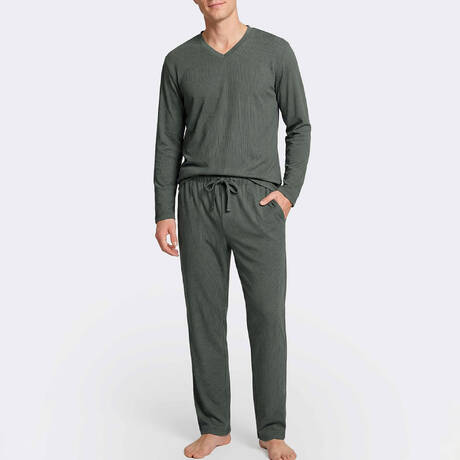 IMPETUS Herren-Pyjama Eton Grün
