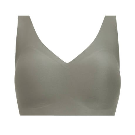 CHANTELLE Soutien-gorge brassière coques décolleté invisible Soft Stretch Power Vert Argile
