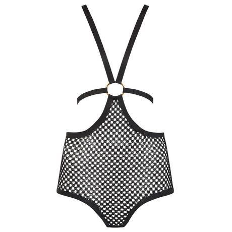 AGENT PROVOCATEUR Bodysuit with harness Bubbles Black