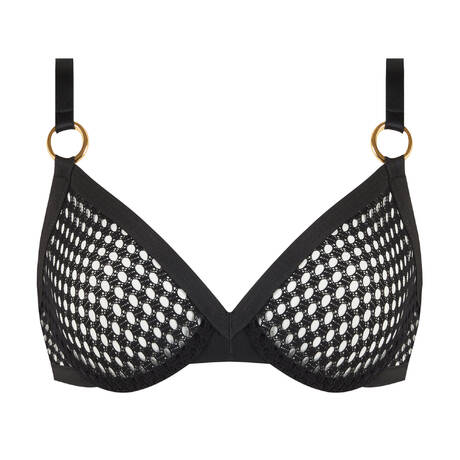 AGENT PROVOCATEUR Demi-cup bra Bubbles Black