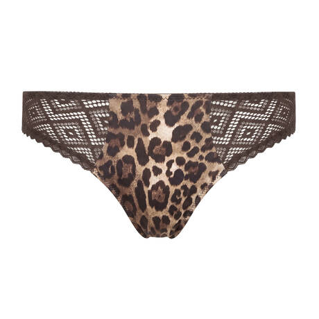 PRIMADONNA TWIST Slip brésilien Giganni Leopard Bloom