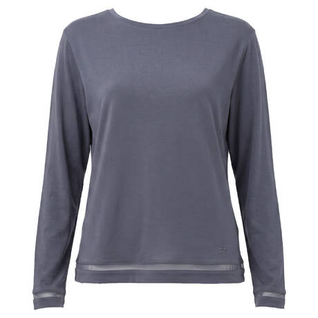 CHANTELLE Long-sleeved tank Joe Charbon Bleu