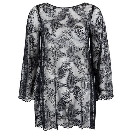 MARJOLAINE Lace Long-sleeved babydoll Daniella Black