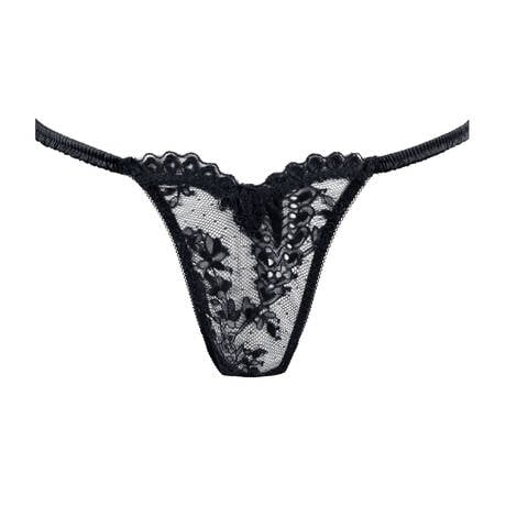 MARJOLAINE Lace Thong Daniella Black