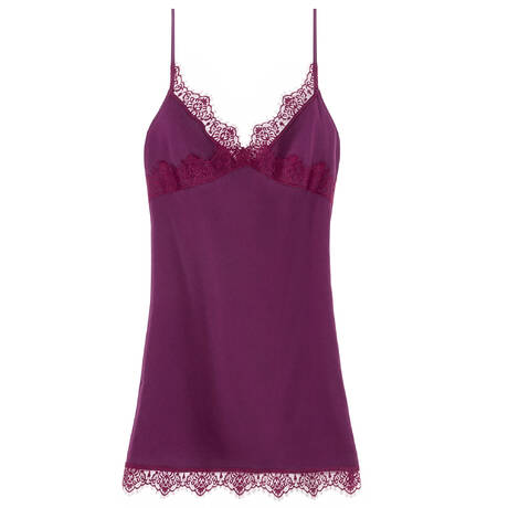 SIMONE PÉRÈLE Babydoll satin Satin Secrets Mûre