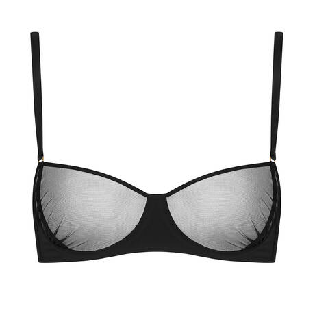 SCANDALE Demi-cup bra Nuit Fauve Black