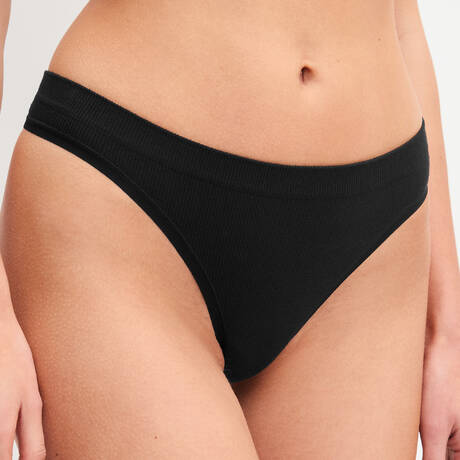 CALIDA String in modal Seamless Natural Noir