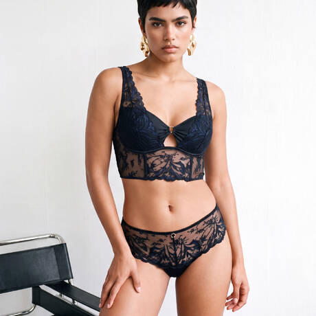 2 pieces set CHANTELLE Illusion Crepuscular Black