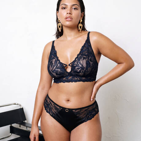 2 pieces set CHANTELLE Illusion Crepuscular Black