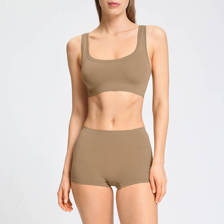 2 teile im set HANRO Touch Feeling Suède Camel
