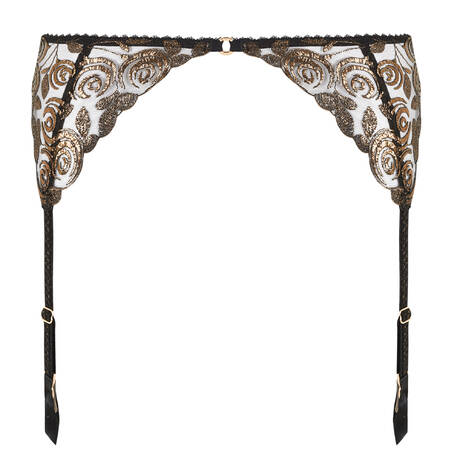 GOSSARD Strapsgürtel VIP Fleur d'Or Noir/Bronze