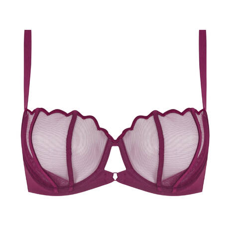 GOSSARD Demi-cup bra Obsession Claret