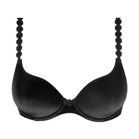 MARIE JO Heart-shaped padded bra Tom Black Velvet