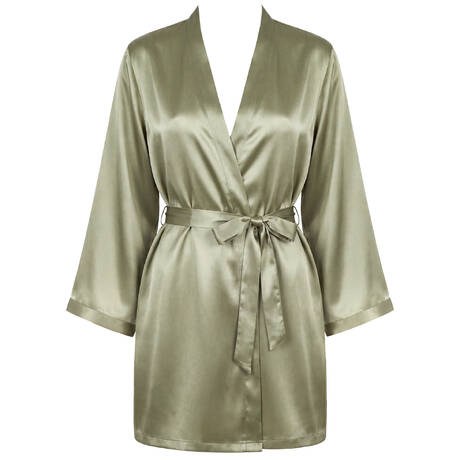 MARJOLAINE Silk Negligee Nocturne Daniella Khaki