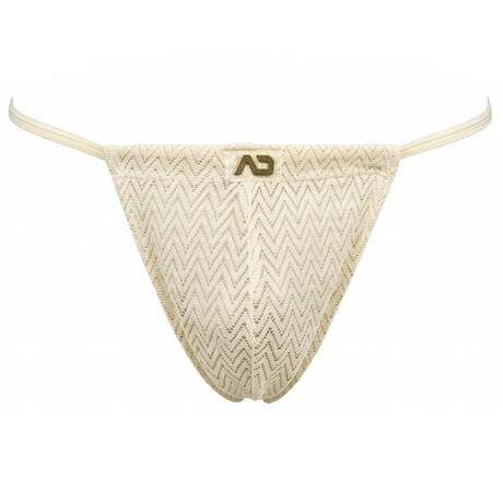 ADDICTED Herren-String Chevron Beige