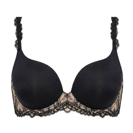 MEY Heart-shaped padded bra Mysterious Golden Hazel