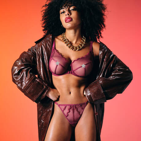 2 pieces set Gossard Obsession Claret