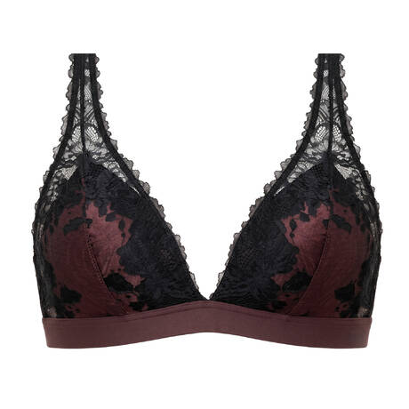 MEY Soutien-gorge triangle en dentelle Poetry Dream Hot Maroon