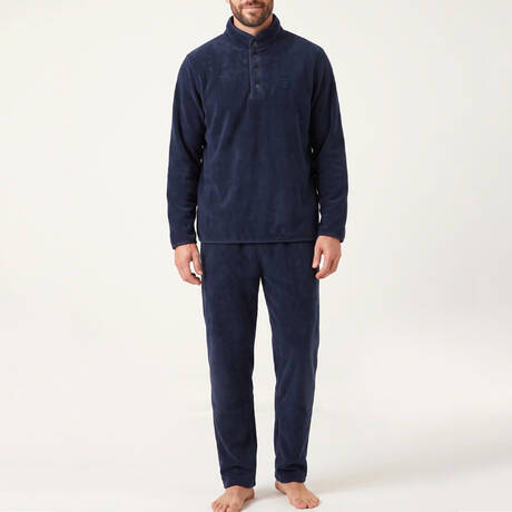 ARTHUR Men's pajamas Petit Déjeuner au Lit Marine