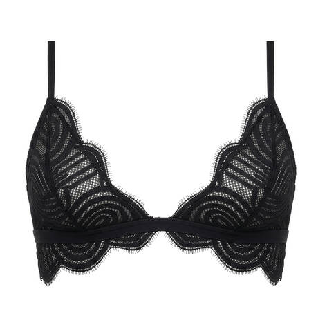 LIVY Soutien-gorge triangle en dentelle Palm Fiction Noir