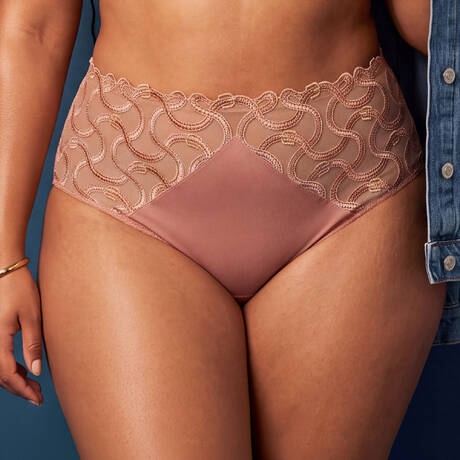 LOUISA BRACQ Culotte haute Pégase Terracotta