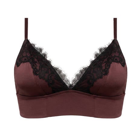 MEY Triangle bra Poetry Glossy Luxe Hot Maroon