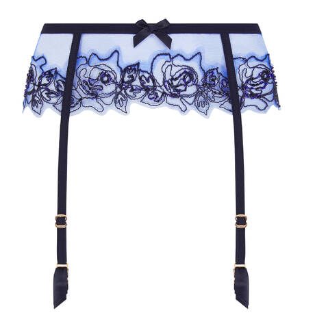 AGENT PROVOCATEUR Garter belt Lindie Navy&Black