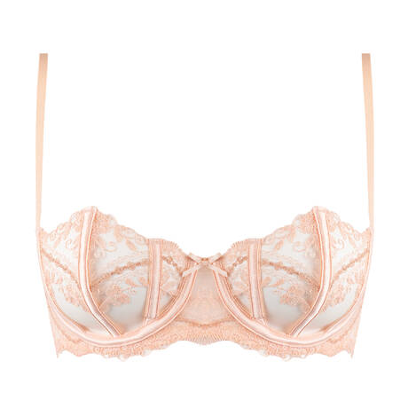 SHIKKOSA Demi-cup bra Tattoo Salmone