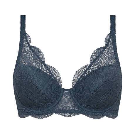 SIMONE PÉRÈLE Soutien-gorge spacer moulé en dentelle Karma Bleu Prestige